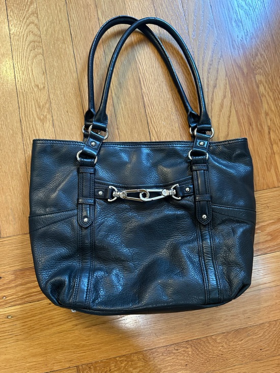 b. makowsky Handbags - b. makowsky Black Leather Interior with Silver accents luxury classic tote